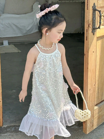 DAZY Young Girl Halter Floral Fashionable Dress, Summer