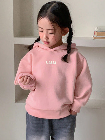 DAZY Young Girl Letter Print Casual Long Sleeve Hoodie