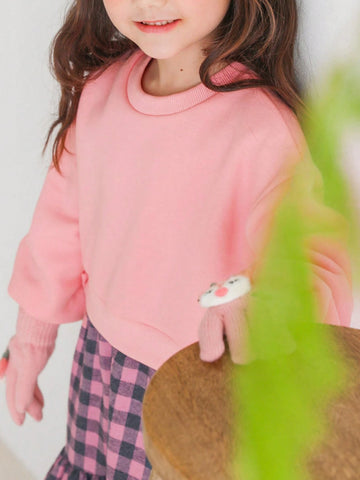 DAZY Young Girl Plaid Patchwork 2 In 1 Casual Dress, Spring & Autumn