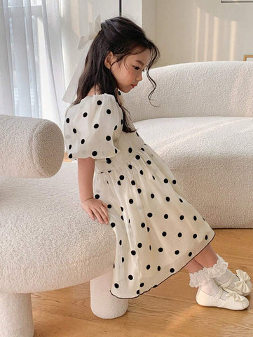 DAZY Young Girl Simple Fashion Casual Daily Short Sleeve Dress