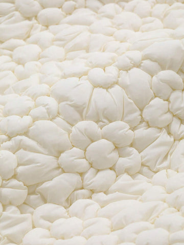 DAZY Young Girl Solid Color Floral Jacquard Ruffle Hem Jumper Dress, Autumn/Winter