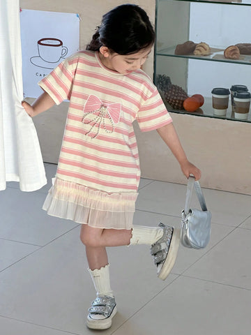 DAZY Young Girl' Striped Casual Dress