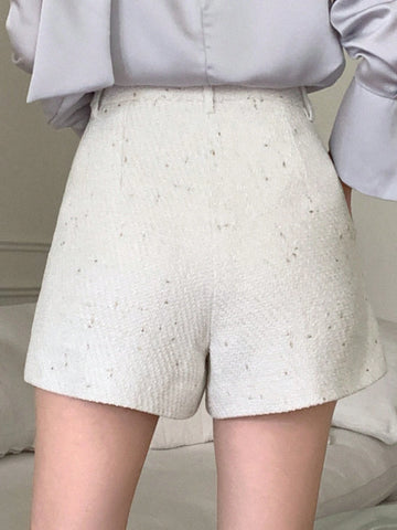 DAZY Zipper Fly Wide Leg Shorts