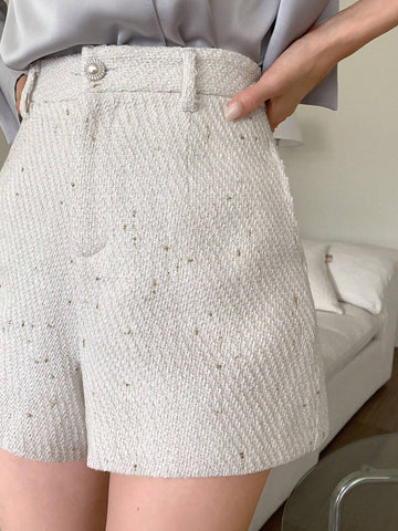 DAZY Zipper Fly Wide Leg Shorts