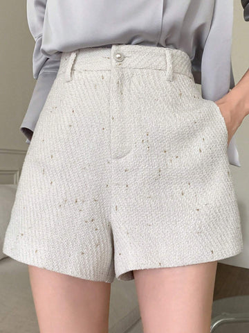 DAZY Zipper Fly Wide Leg Shorts