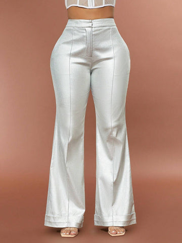 D&M Seam Front Flare Leg Pants