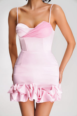 Fennel Satin Mini Dress