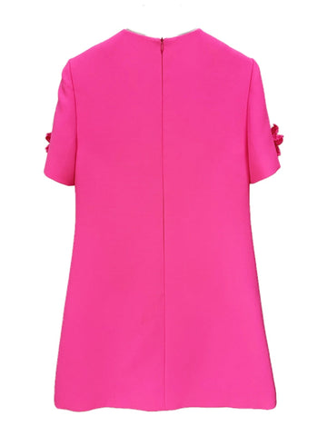 Dashiell Short Sleeve Floral Embellished Mini Dress