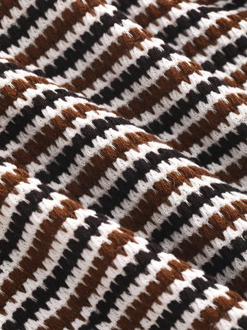 Dazy-Less Women's Contrast Checkered Short Sleeve T-Shirt