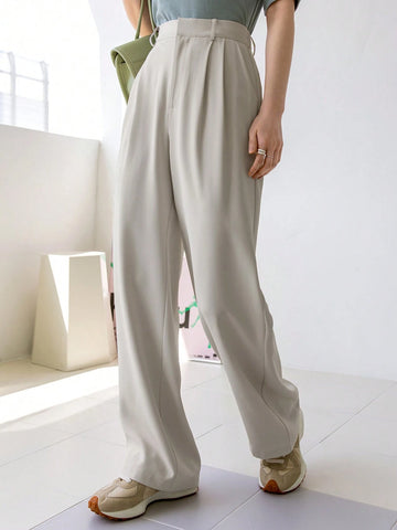 Dazy-Less Women's Straight Leg Casual Trousers, Business Casual Style