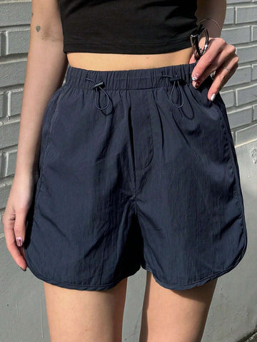 Dazy Designer Ladies' Drawstring Waist Design Stylish Shorts