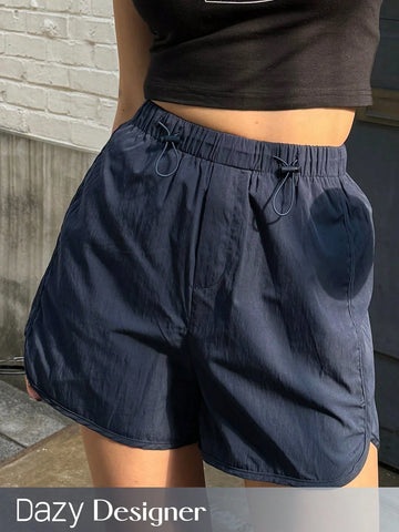 Dazy Designer Ladies' Drawstring Waist Design Stylish Shorts