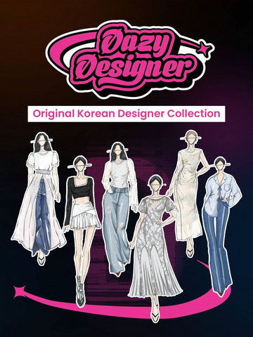 Dazy Designer Ladies' Fashionable Elegant Solid Color Versatile Skirt