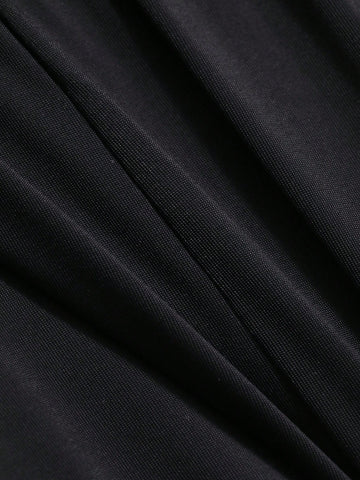 Dazy Designer Mock Two-Piece Leggings