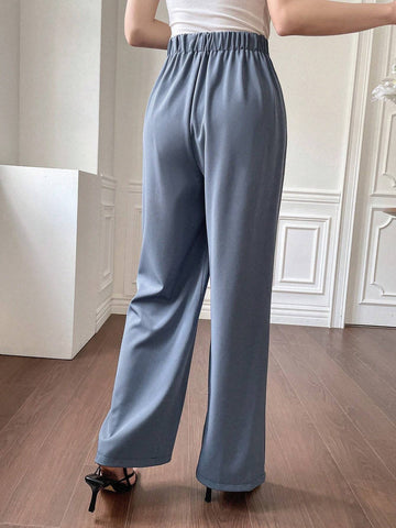 Dazy Designer Women Blue Pants With Waist Tie Design And A Sense Of Style