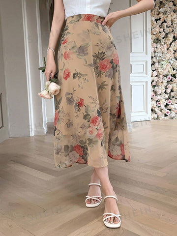 Dazy Designer Women's Printed A-Line Skirt With Unique Design