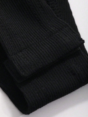 Dazy Designer Women's Sexy Off Shoulder V-Neck Design Jumpsuit In Black