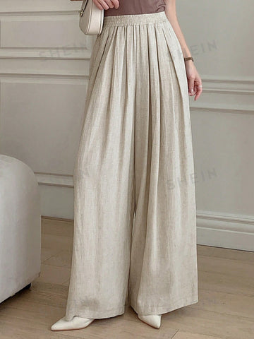 Dazy Star Solid Wide Leg Pants