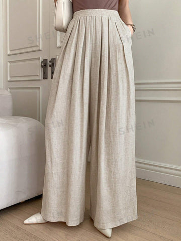 Dazy Star Solid Wide Leg Pants