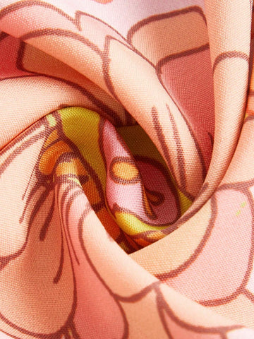 Dear Darling Design Studio Artist Vacation Floral Print Wide Leg Skirt,Women Clothes,For Summer