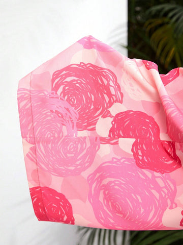 Debra Valencia Rosa Floral Cut Out Wide Leg Cami Jumpsuit