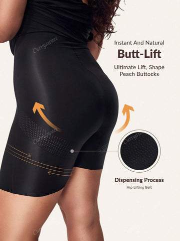 Deep-V Sleeveless Lace Split Mermaid Shapewear Dress For Formal Cocktails, Surround Pressurization Body Shaping