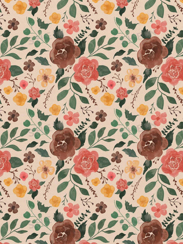 Denise Mayang Floral Print Split Thigh Skirt