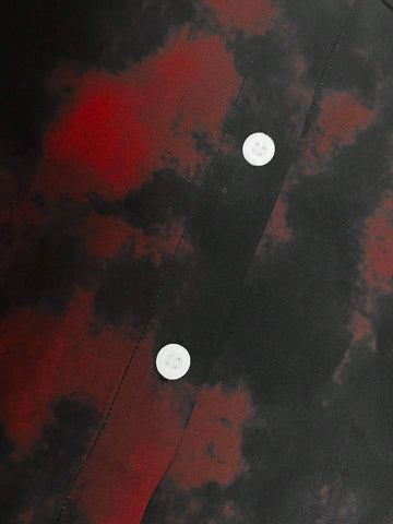 Digital Printed Loose Casual Elegant Comfortable Long Sleeve Shirt For Women, Pleated Collar, Button Up