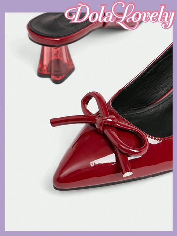 Crystal Heel Pointed Toe High Heels, Fashionable Women Shoes Spring Break Easter