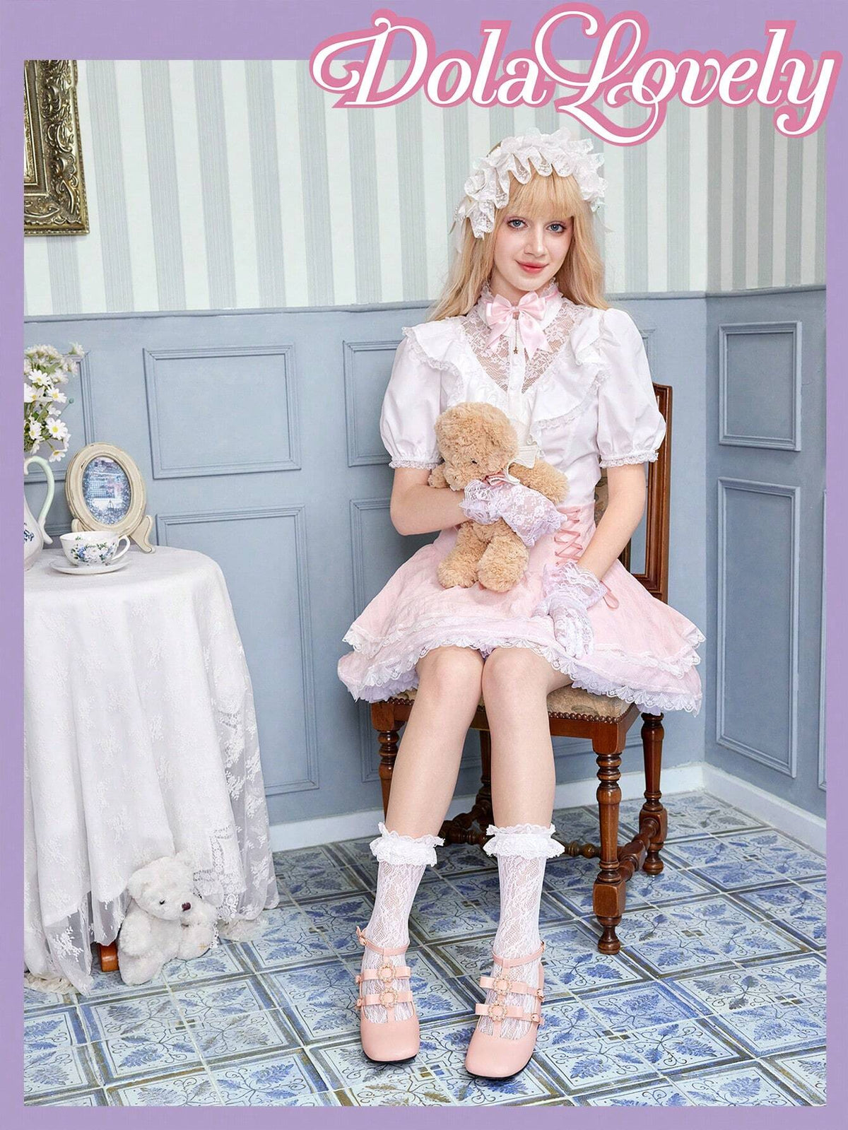 Pearl Embellished Bow Knot Women's High Heel Pumps