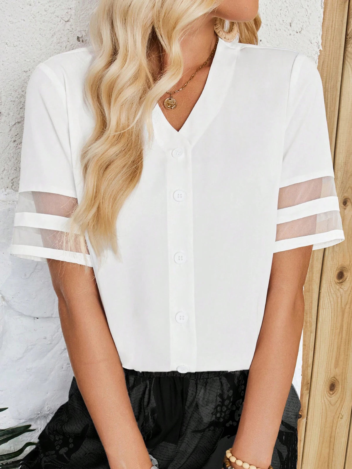 EMERY ROSE Casual Women Shirts Teacher Clothes Work Women Shirts