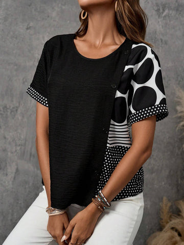 EMERY ROSE Emery Rose Summer Tops Teacher Outfits Casual Women Shirts