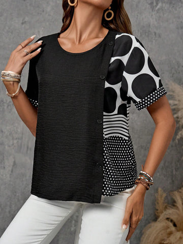 EMERY ROSE Emery Rose Summer Tops Teacher Outfits Casual Women Shirts