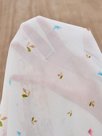 EMERY ROSE Floral Lace Patchwork Casual Fit Women's Casual Summer Top For Holidays