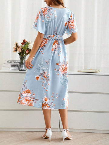 EMERY ROSE Floral Printed Casual Dress