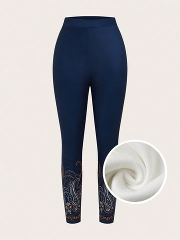 EMERY ROSE Paisley Print Leggings