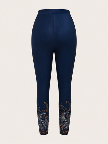 EMERY ROSE Paisley Print Leggings