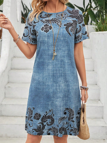 EMERY ROSE Paisley Print Maxi Dress