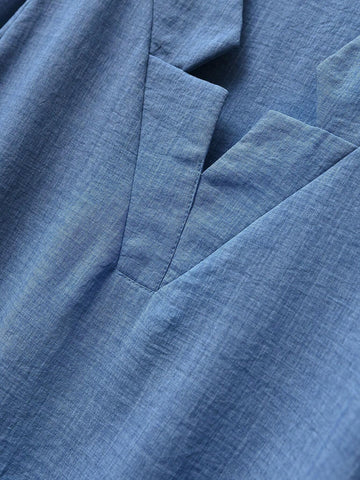 EMERY ROSE Women Autumn Casual Notch Neck Blouse