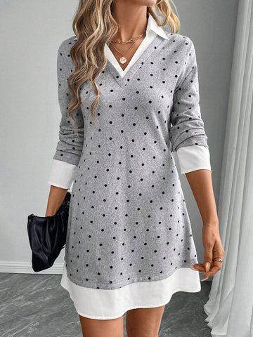 EMERY ROSE Women Patchwork Mini Dress