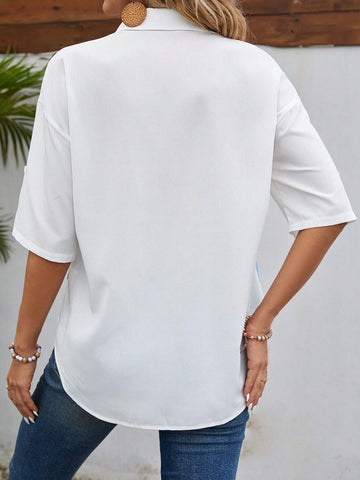 EMERY ROSE Women's Casual Butterfly Printed Shirt For Summer