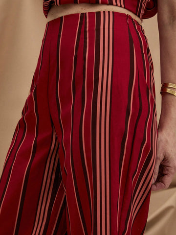 EMERY ROSE Women's Striped Printed Simple Daily Long Pants