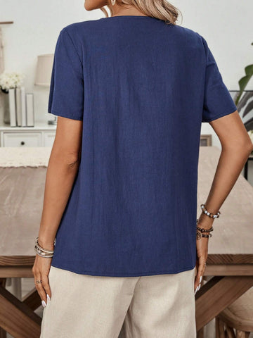 EMERY ROSE Women's Summer Casual Cotton Shirt