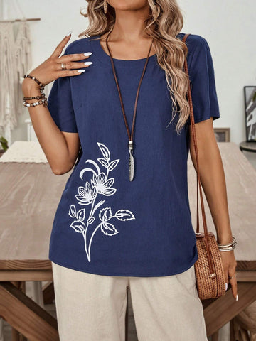 EMERY ROSE Women's Summer Casual Cotton Shirt