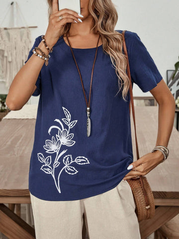 EMERY ROSE Women's Summer Casual Cotton Shirt