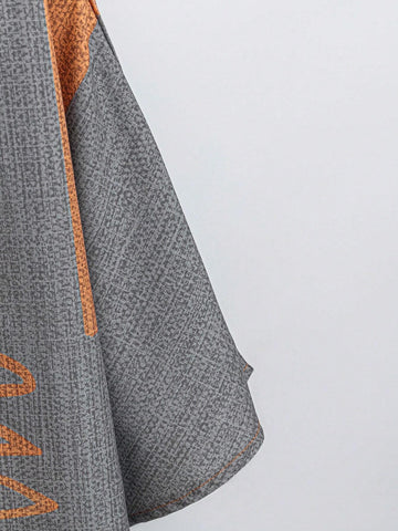 EMERY ROSE Women's Summer Printed Round Neck Short Sleeve Casual Shirt Summer Women Blouses Summer Shirts