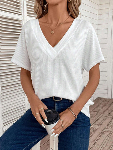 Women's V-Neck Short Sleeve T-Shirt