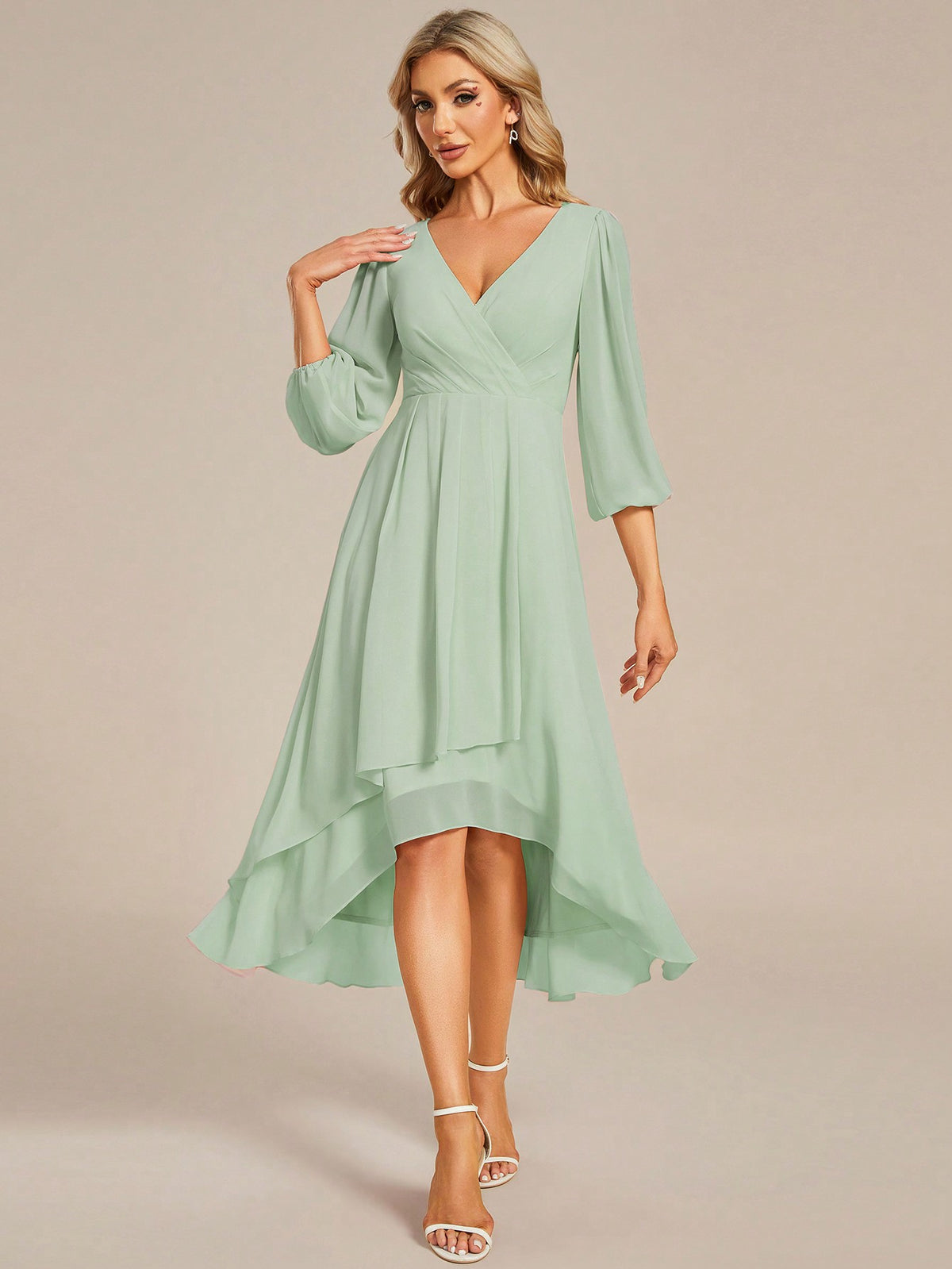 EVER-PRETTY Elegant V-Neck Bridesmaid Dress