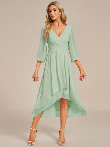 EVER-PRETTY Elegant V-Neck Bridesmaid Dress