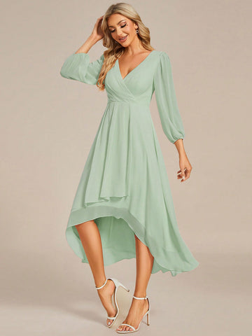 EVER-PRETTY Elegant V-Neck Bridesmaid Dress